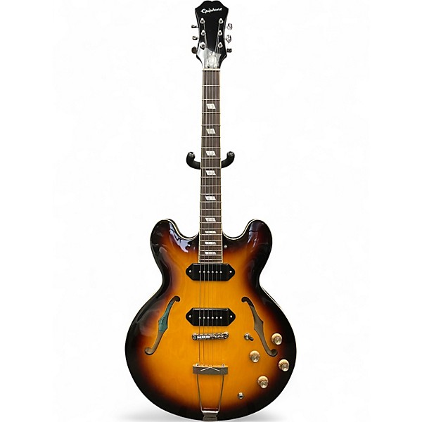 Used Epiphone Casino Hollowbody Tobacco Sunburst Hollow Body Electric Guitar