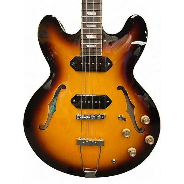 Used Epiphone Casino Hollowbody Tobacco Sunburst Hollow Body Electric Guitar