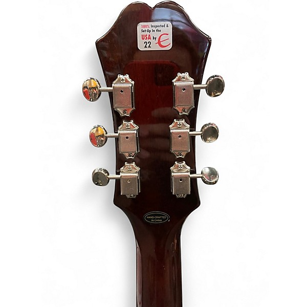 Used Epiphone Casino Hollowbody Tobacco Sunburst Hollow Body Electric Guitar