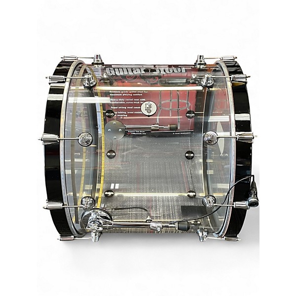 Used DW 5 Piece Design Series Acrylic Clear Drum Kit