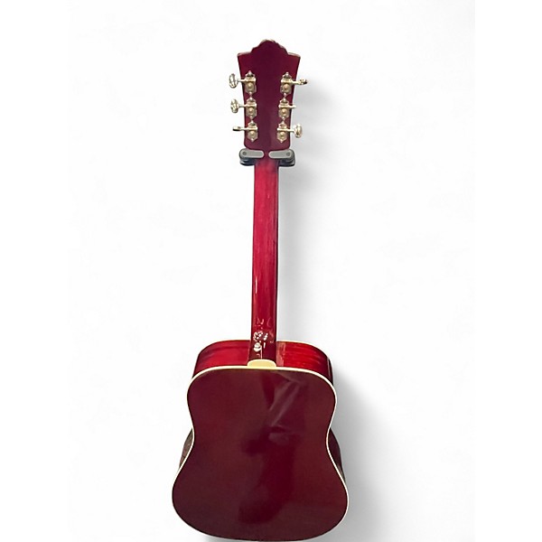 Used Guild D140 Dark Cherry Burst Acoustic Guitar