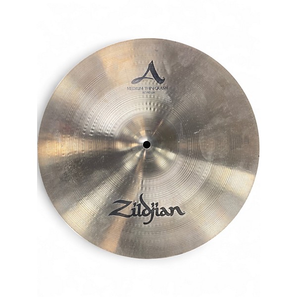 Used Zildjian 16in A CUSTOM MEDIUM THIN CRASH Cymbal