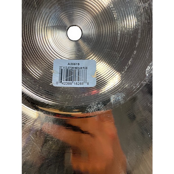 Used Zildjian 20in A Custom Medium Ride Cymbal