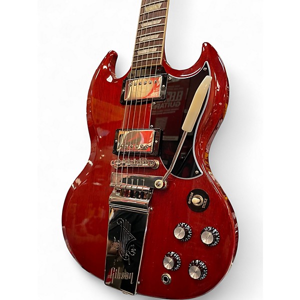 Used Gibson SG Standard 61 Maestro Vibrola Vintage Cherry Solid Body Electric Guitar