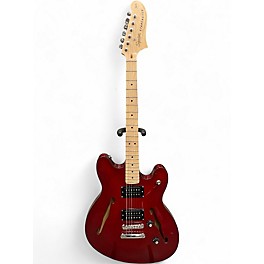 Used Squier Classic Vibe Starcaster Hollow Red Hollow Body Electric Guitar
