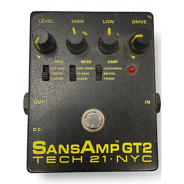 Used Tech 21 Sansamp GT2 Tube Amp Emulator Effect Pedal