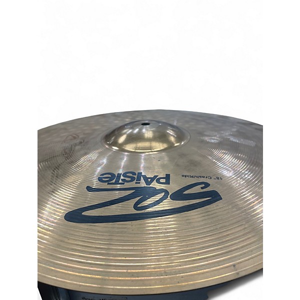 Used Paiste 18in 502 Crash/Ride Cymbal