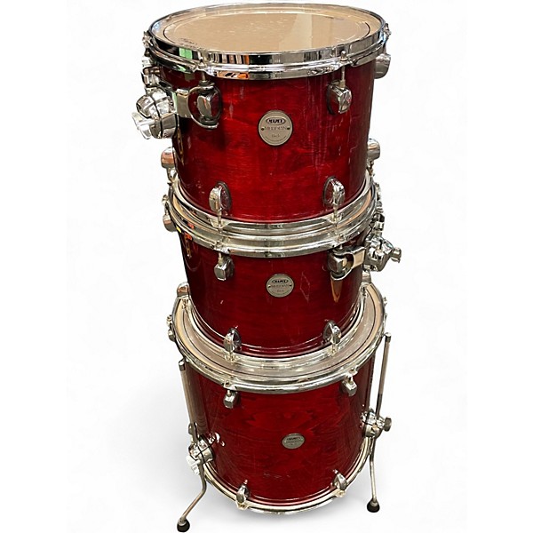 Used Mapex 4 Piece Meridian Birch Red Drum Kit