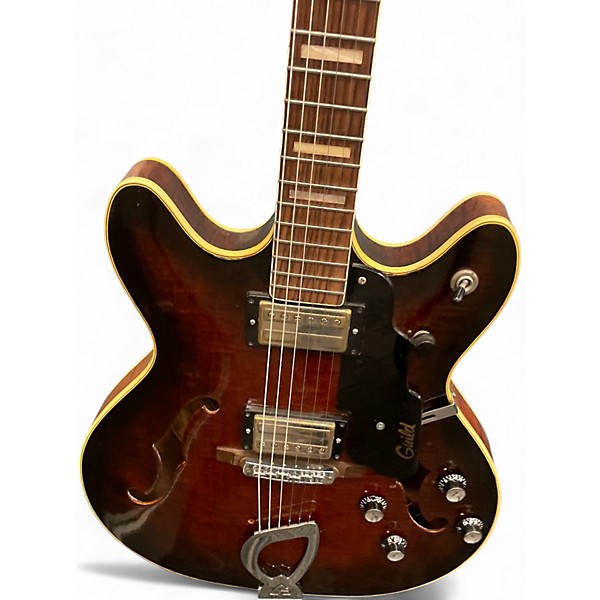 Vintage 1967 Guild Starfire V Brown Hollow Body Electric Guitar