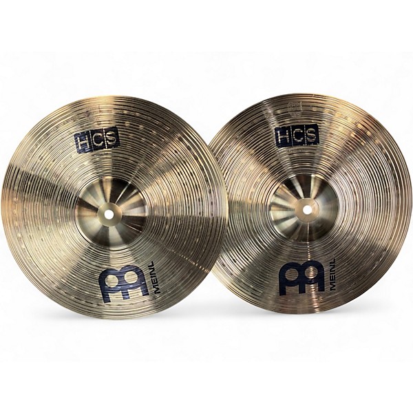Used MEINL 14in HCS Hi Hat Pair Cymbal