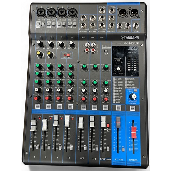 Used Yamaha MG10XUF Unpowered Mixer