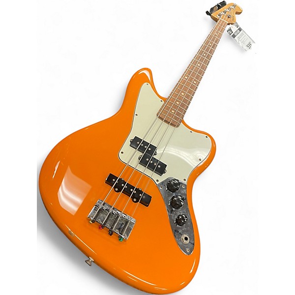 Used Fender Player Jaguar Bass Orange Electric Bass Guitar