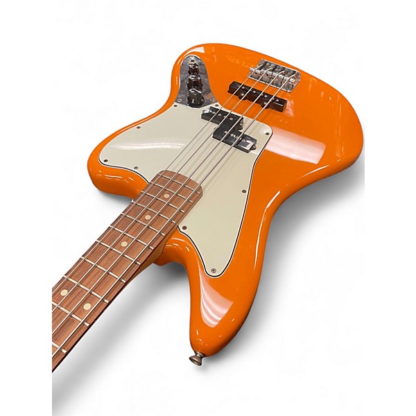 Used Fender Player Jaguar Bass Orange Electric Bass Guitar