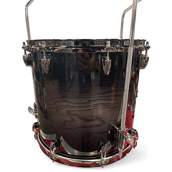 Used Yamaha 3 Piece Live Custom Black Shadowburst Drum Kit