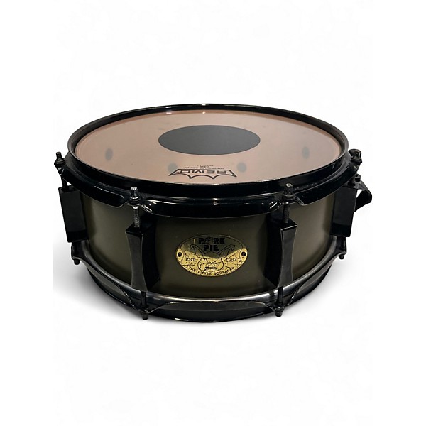Used Pork Pie 4X12 Little Squealer Snare Loch Ness Green Drum