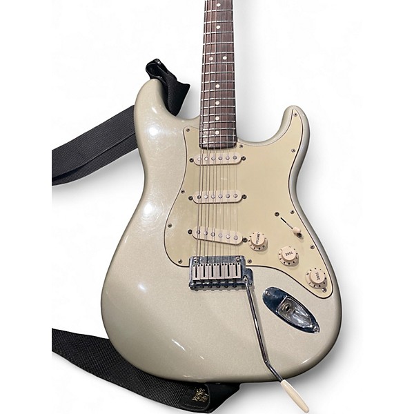 Used 1999 Fender American Standard Stratocaster Inca Silver Solid Body Electric Guitar