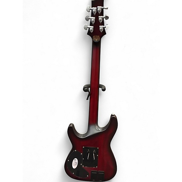 Used Schecter Guitar Research C-1 PLATINUM FR -SUSTANIC Crimson Red Burst Solid Body Electric Guitar