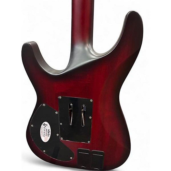 Used Schecter Guitar Research C-1 PLATINUM FR -SUSTANIC Crimson Red Burst Solid Body Electric Guitar