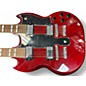 Used 2010s Gibson Reissue SG Double Neck wine red Solid Body Electric Guitar