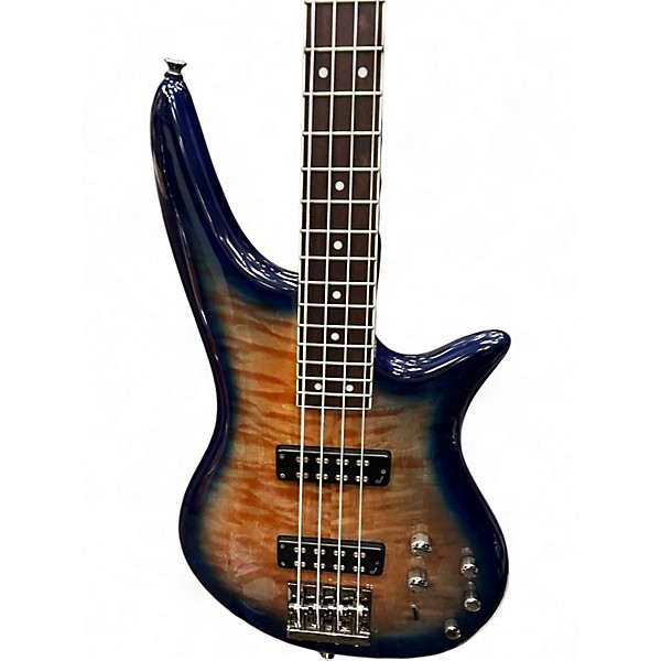 Used Jackson JS Series Spectra Bass JS3Q Amber Blue Burst Electric Bass Guitar