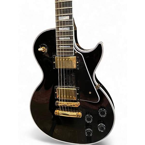 Used 2024 Gibson Les Paul Custom Ebony Solid Body Electric Guitar
