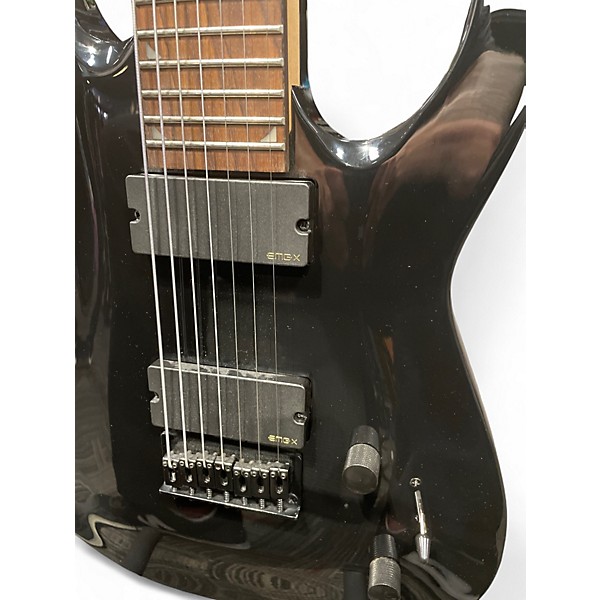 Used Jackson JS22-7 Dinky 7 String  BLACK Solid Body Electric Guitar