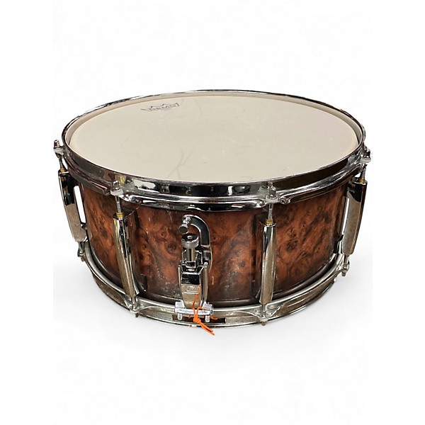 Used Pearl 6.5X14 Limited Edition Snare Natural Burl Drum