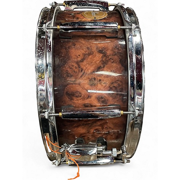 Used Pearl 6.5X14 Limited Edition Snare Natural Burl Drum
