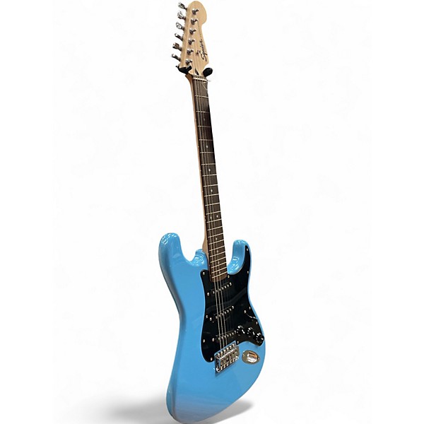 Used 2023 Squier Affinity Stratocaster Blue Solid Body Electric Guitar