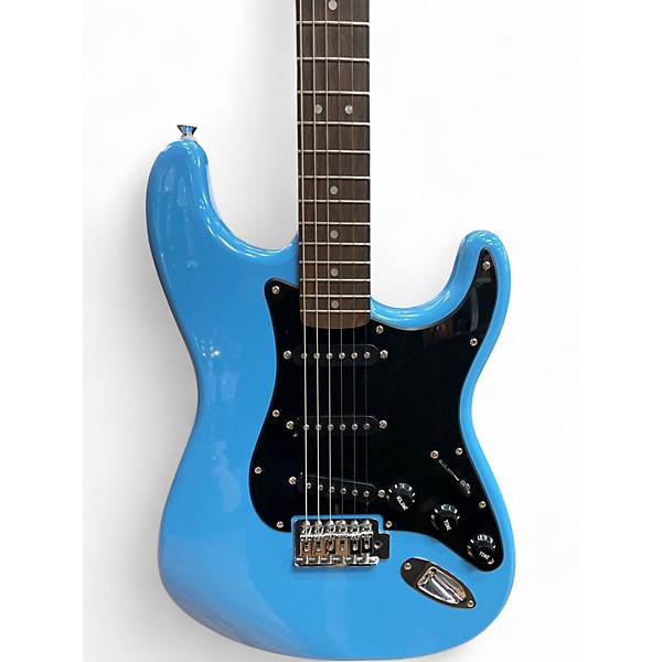 Used 2023 Squier Affinity Stratocaster Blue Solid Body Electric Guitar