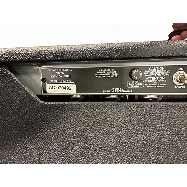 Used Fender 1965 Reissue Twin Reverb 85W 2x12 Tube Guitar Combo Amp