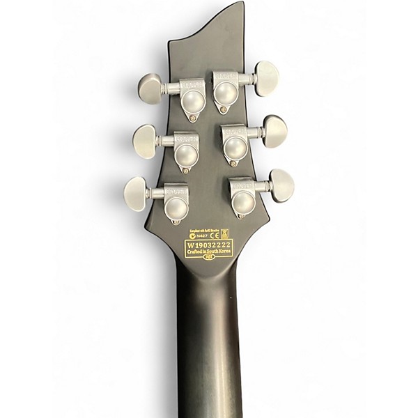 Used Schecter Guitar Research C1 Platinum Trans Black Solid Body Electric Guitar