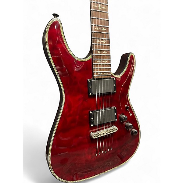 Used Schecter Guitar Research Hellraiser C1 Black Cherry Solid Body Electric Guitar