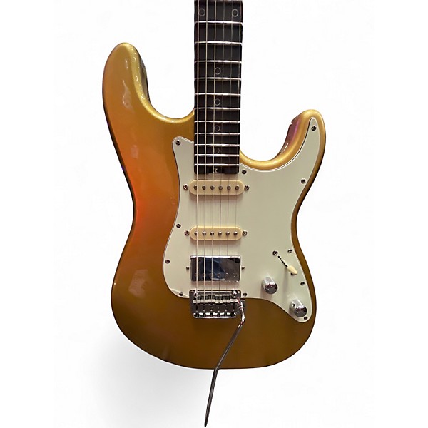 Used Schecter Nick Johnston 10th Anniversary Atomic Saffron Solid Body Electric Guitar