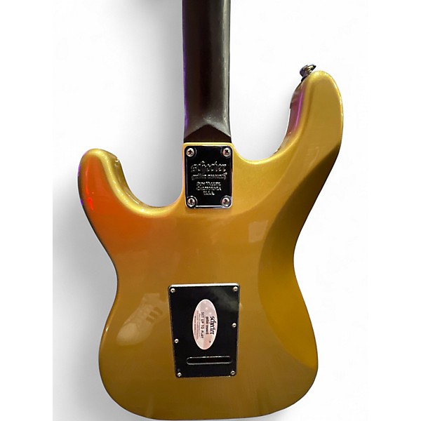 Used Schecter Nick Johnston 10th Anniversary Atomic Saffron Solid Body Electric Guitar