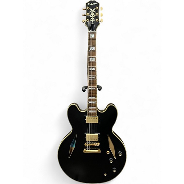 Used Epiphone EMILY WOLFE SHERATON Black Hollow Body Electric Guitar