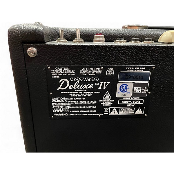 Used Fender Hot Rod Deluxe IV 40W 1x12 Tube Guitar Combo Amp