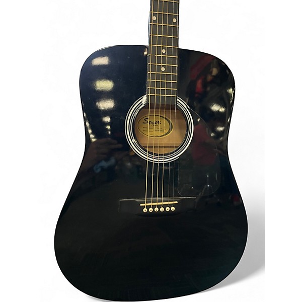 Used Fender SA-150 Black Acoustic Guitar