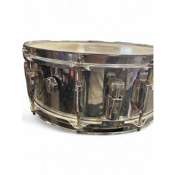 Used Pearl 14X4.5 Steel Shell  Chrome Drum