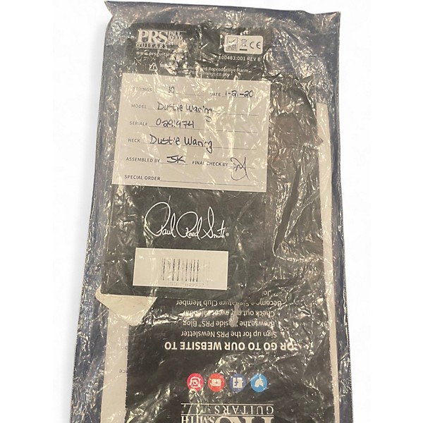 Used 2019 PRS DW CE 24 FLAMED BLUE BURST Solid Body Electric Guitar