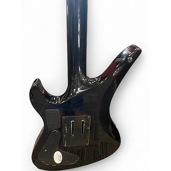 Used 2024 Schecter Guitar Research Synyster Gates Signature Custom S Black with Silver Pinstripes Solid Body Electric Guitar