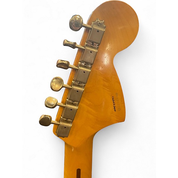 Used Squier VISTA SERIES SUPER-SONIC BLUE SPARKLE Solid Body Electric Guitar