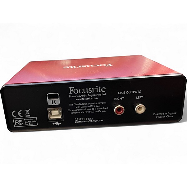 Used Focusrite Scarlett Solo Audio Interface