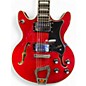 Used Hagstrom Alvar Red Hollow Body Electric Guitar