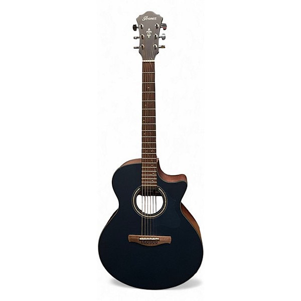 Used Ibanez AE275-DBF Blue Acoustic Electric Guitar