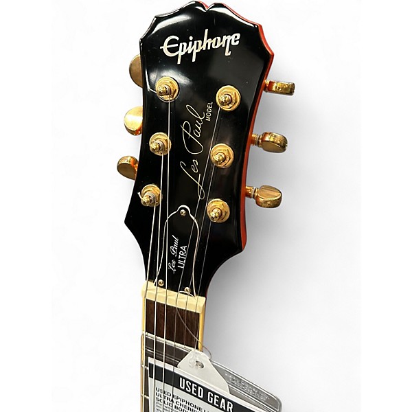 Used Epiphone Les Paul Ultra Cherry Sunburst Solid Body Electric Guitar