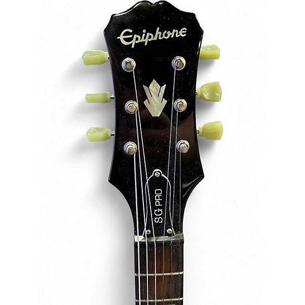 Used Epiphone SG Pro Black Solid Body Electric Guitar
