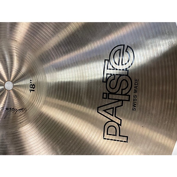 Used Paiste 18in Formula 602 Thin Crash Cymbal