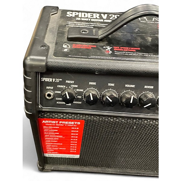 Used Line 6 Spider V 20 MkII 20w 1x8 Guitar Combo Amp