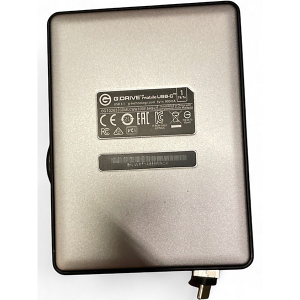 Used G-drive  mobile USB-C External Hard Drive 1 TB